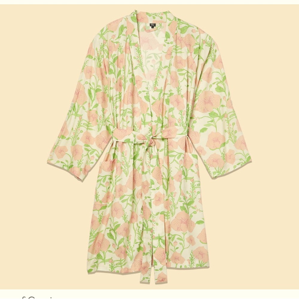Cravings by Chrissy Teigen ultimate floral robe size 3 with matching headband